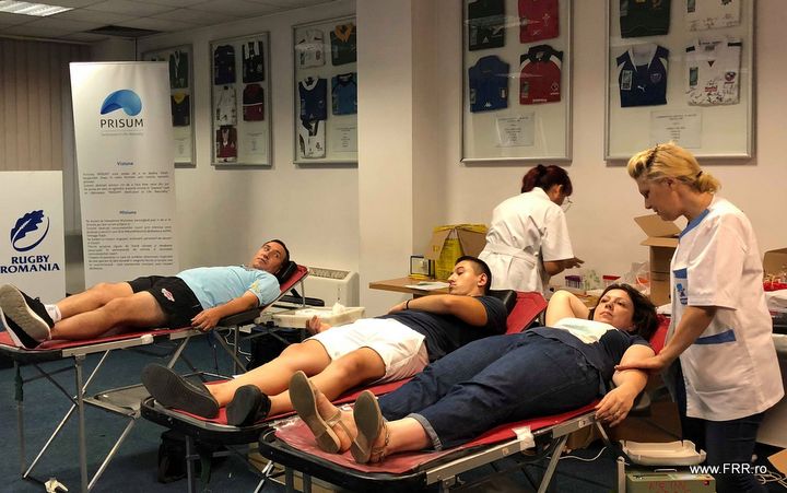 51 de donatori acceptati la a doua donare de sange din 2018 organizata de catre Federatia Romana de Rugby