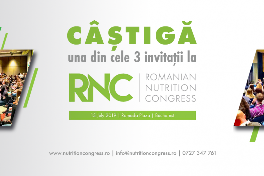 Concurs: Câștigă una din cele 3 invitații la Congresul de Nutriție din România